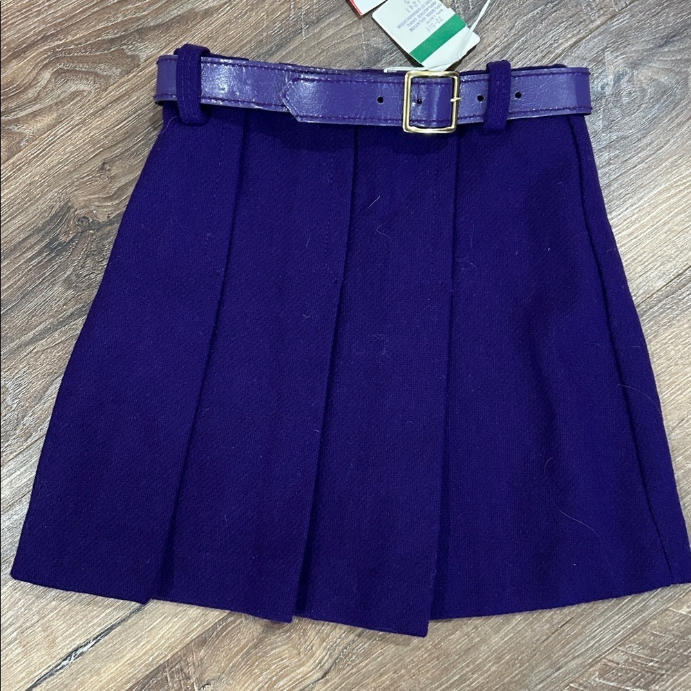 Vintage Stevens Fabrics Wool Skirt Girls Size 24/5 wonder bond fabric 85%Wool - Picture 6 of 15